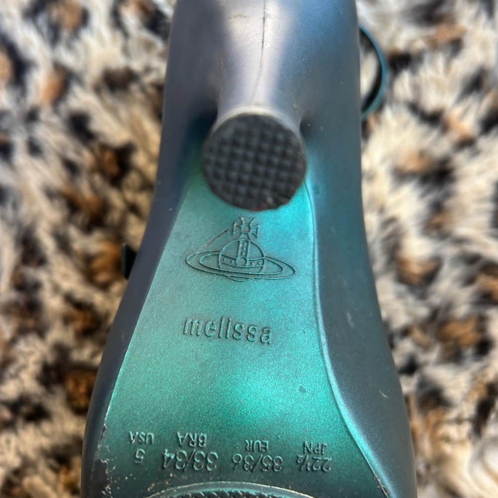 Vivienne Westwood Emerald Triple Strap Heels - Picture 3 of 3